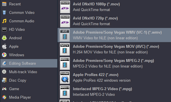 Convert XF305 MXF to Premiere Pro supported format